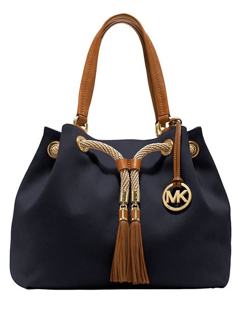 michael kors tassen blauw|michael kors blue handbags.